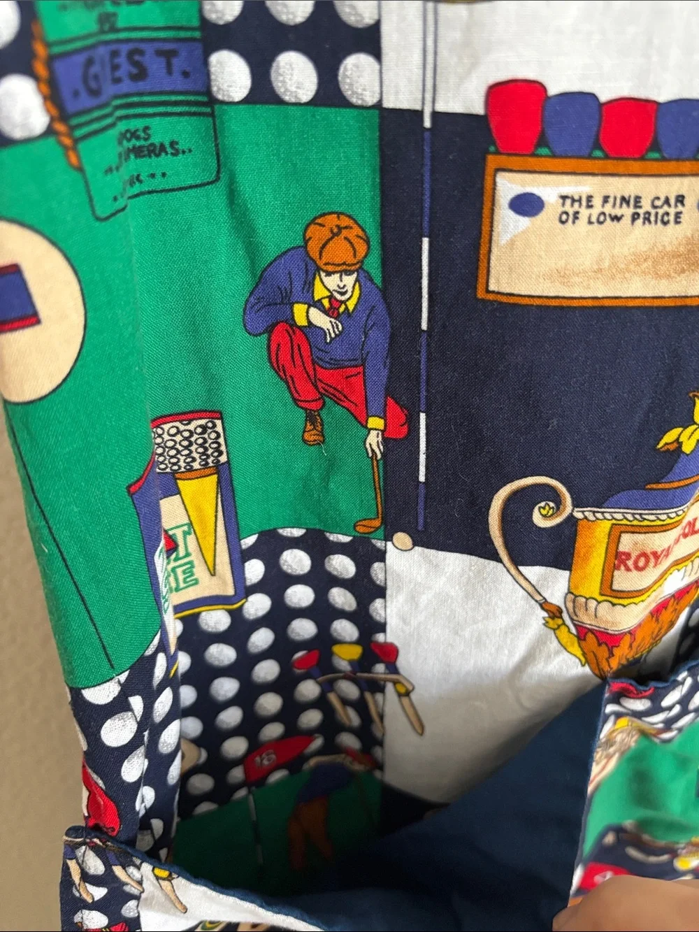 Golf Theme Patterned Cooking Apron